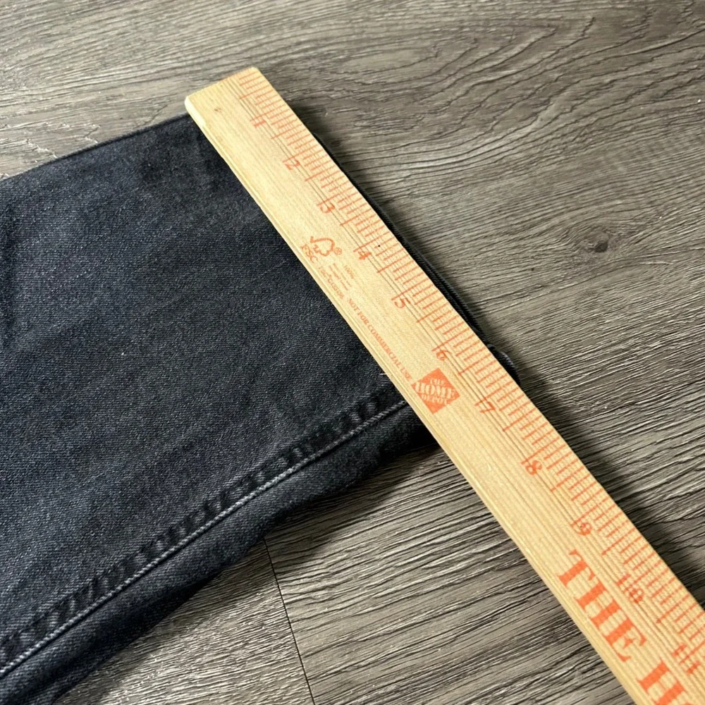Levi's 541 Athletic Taper Jeans 34x36 Fits (34X34) Black Denim Stretch Mens